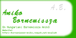 aniko bornemissza business card