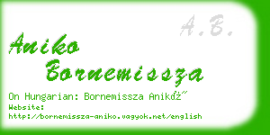 aniko bornemissza business card